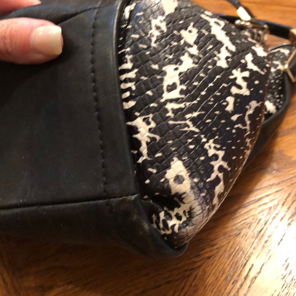 Authentic Coach Python Bag Black & White - image 7